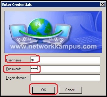 Windows XP 802.1x kullanıcı adı username ve şifre password girme işlemi